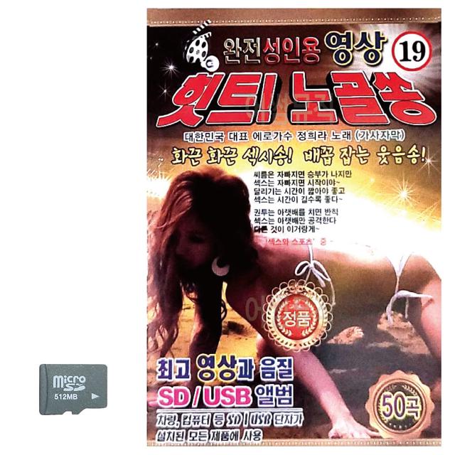 SD카드 완전성인용 19세이상 힛트 노골쏭 50곡 (영상)