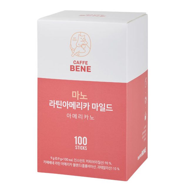 카페베네 마노 라틴아메리카 마일드 0.9g 100입