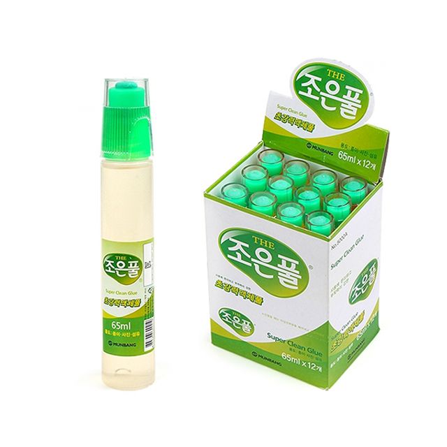 문방산업사 액체풀 65ml, 학용품 풀 12개입 세트