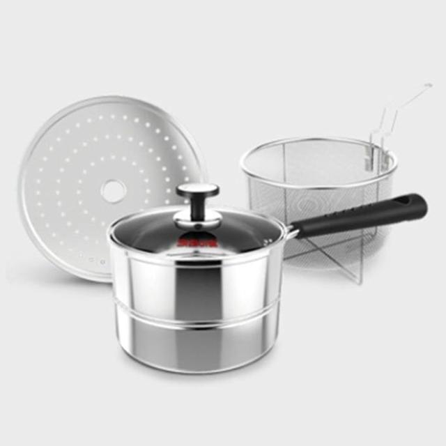 키친아트 16cm 찜 냄비 국수 냄비 채반 세트