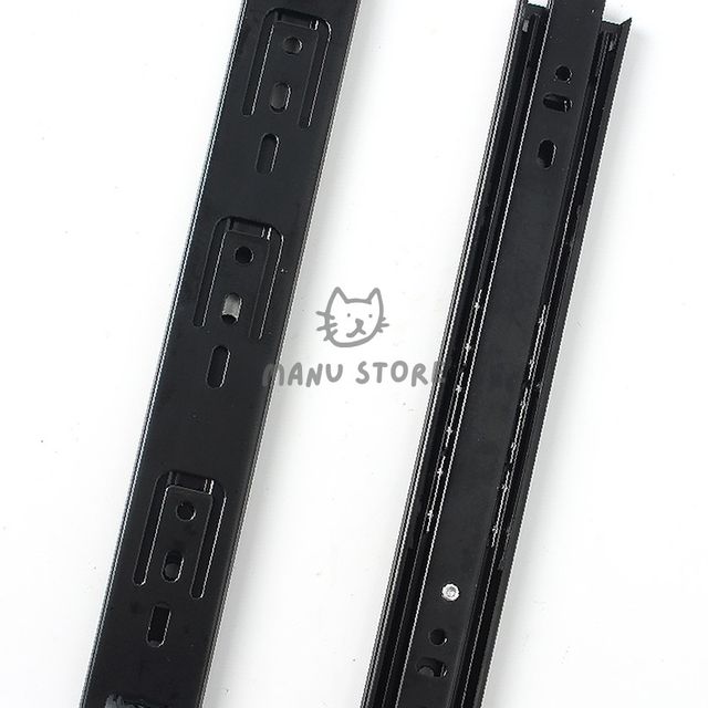 서랍장 가구부속 슬라이드 3단 서랍레일 좌우1조 24cm