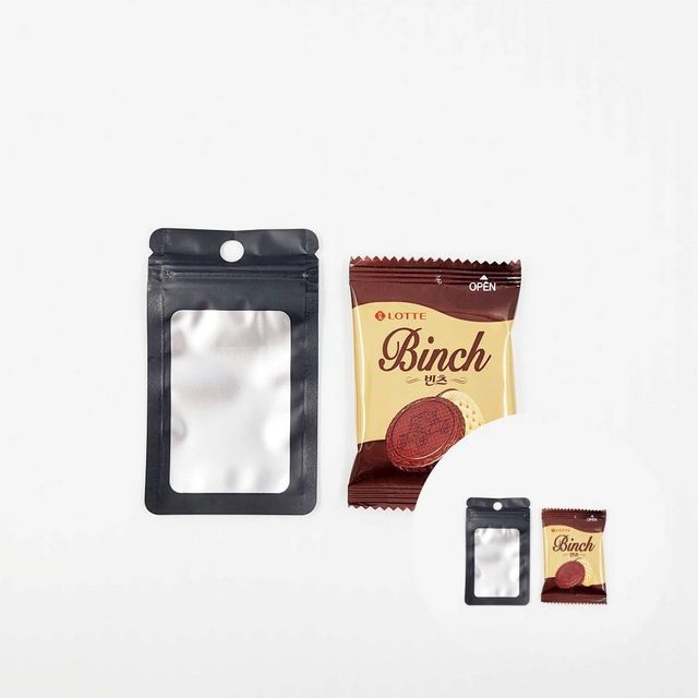 포장용 블랙 반투명 컬러 지퍼백 6cm X 10cm 반투명지퍼백 상품