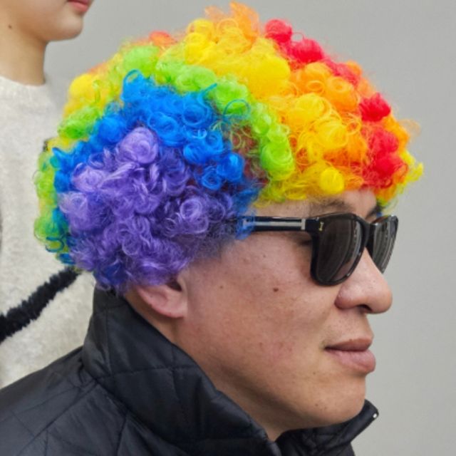 액세서리 인생사진 네컷 폭탄 뽀글머리 가발