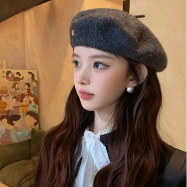 골드장식 베레모 5컬러 빵모자 화가모자 챙모자 데일리 여성 모자