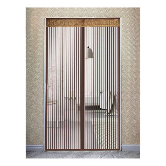 현관 모기장 방충망 100x210cm, 현관문 모기장 브라운