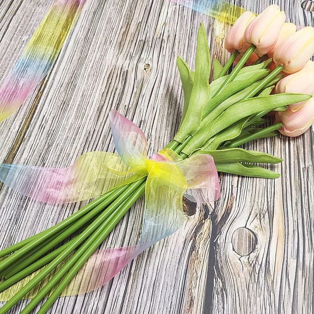 선물상자포장끈 선물포장 리본 칼라 끈 38mm - 풍성한 선물 포장 완성