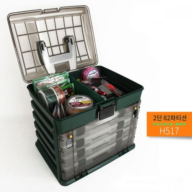 태클박스 2단 낚시소품 낚시용품 소품정리 멀티 다용도 대형 민물 루어