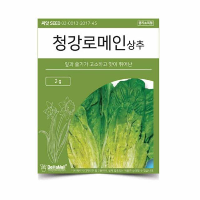 로메인 상추 씨앗 2g 삼채씨앗 쌈채소키우기