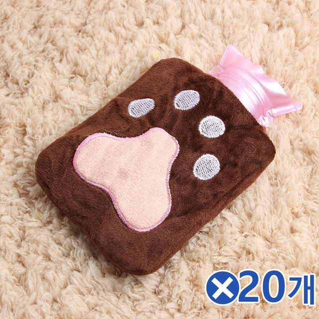 TBZ 부드러운 보온 물주머니 100ml-곰발바닥x20개 냉찜질