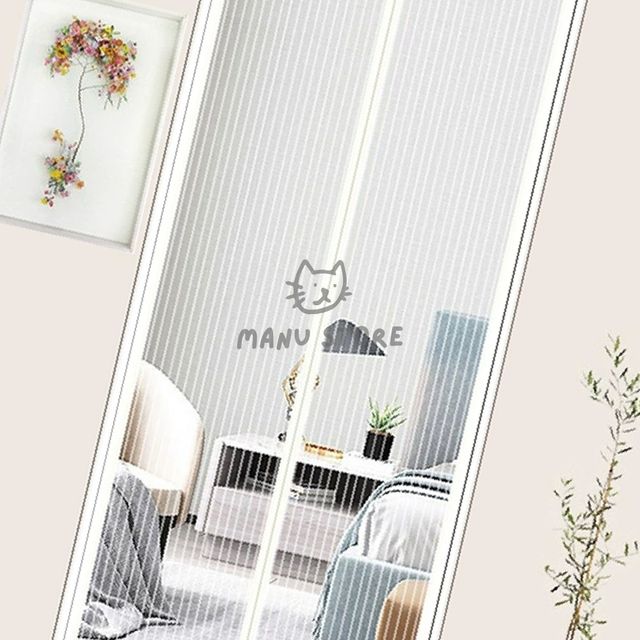 현관벌레막이 자석방충망 자석 문 모기장 90x210cm 화이트