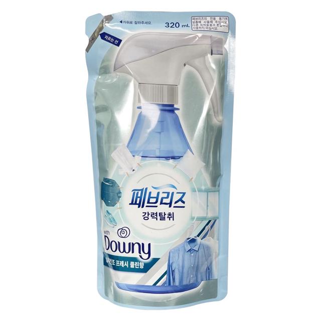 페브리즈 섬유탈취제 실내건조 프레시 클린향320ml