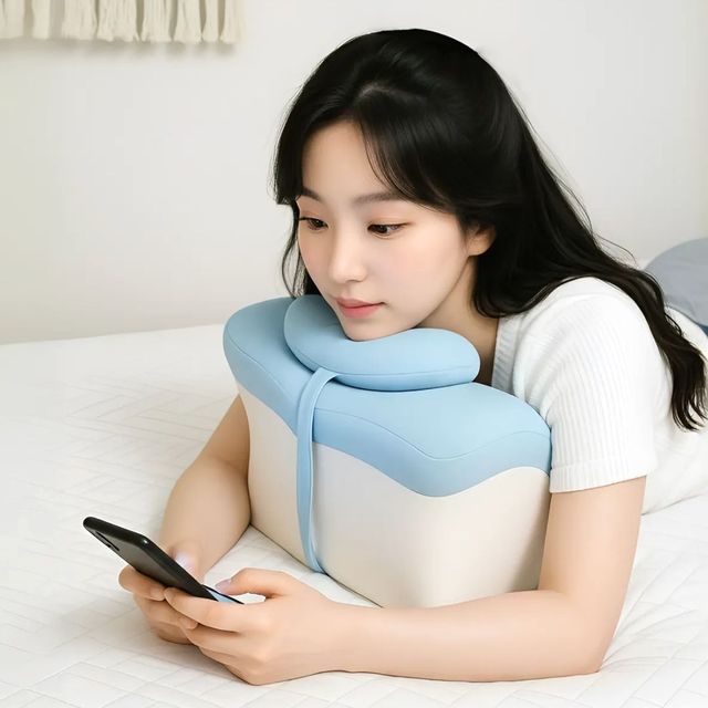 엎드려자는 베개 역류성식도염 쿠션 역류방지 엎드려 다리 베개