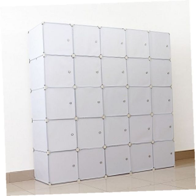 옷장 심플리 화이트 선반 옷장(183x183cm) DIY 옷수납장