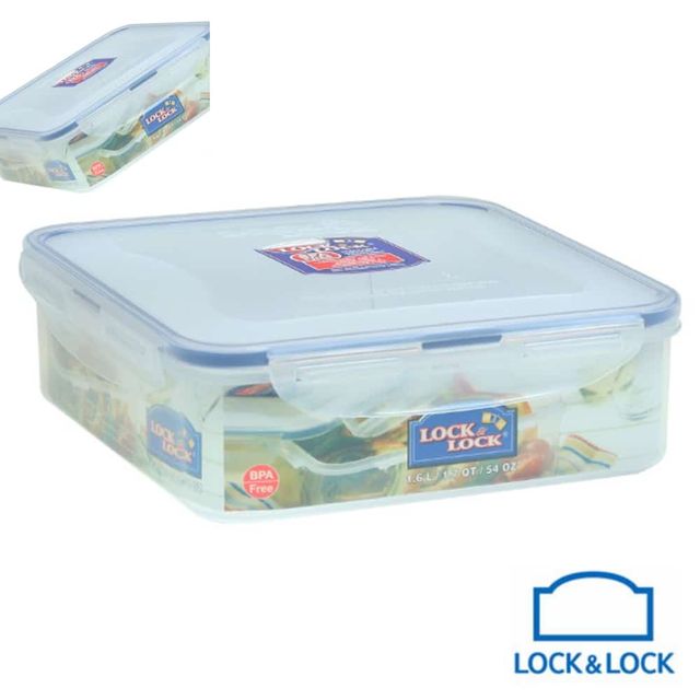 락앤락 정사각밀폐용기 1600ml 밀폐반찬통 플라스틱반찬통 투명반찬통 냉장고반찬통