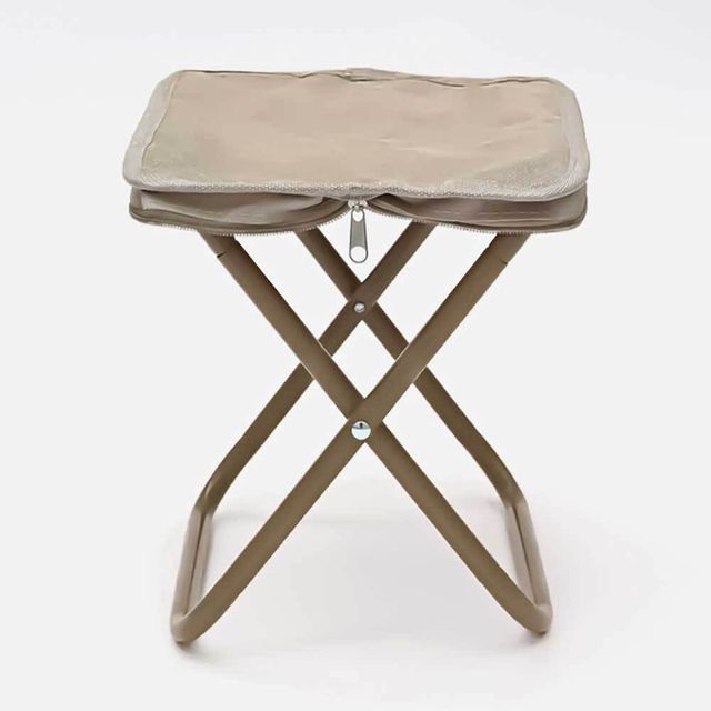휴대용 접이식의자 세트 베이지 2p 26cm 야외 안정적