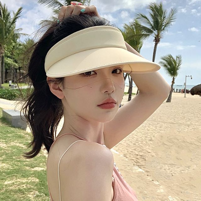 베이직 썬캡 여성 햇빛 축구 그늘 모자