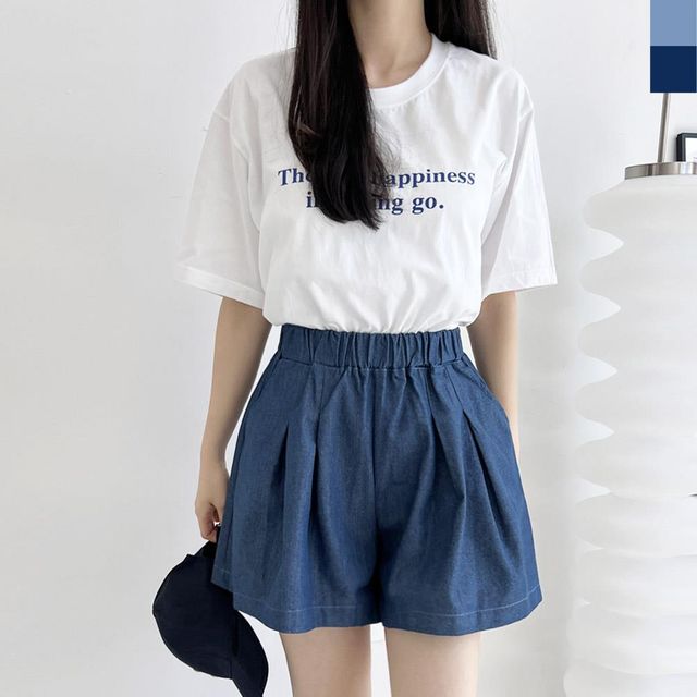 청바지 신상 밴딩바지 핫팬츠 여자반바지 5부반바지