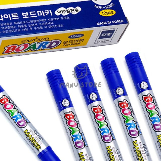 보드펜 화이트보드펜 화이트 보드마카 12개입 파랑