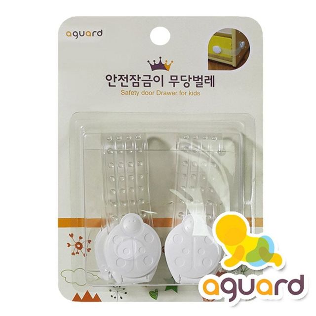 아가드 무당벌레 문열림방지 서랍 가정용품 인테리어 생활용품 2입