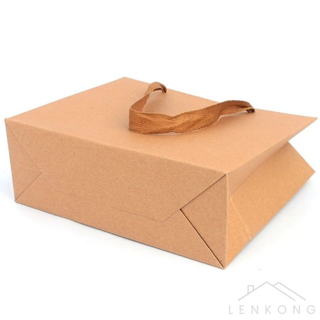 도트 쇼핑백 크라프트 종이 선물백 무지 가방
