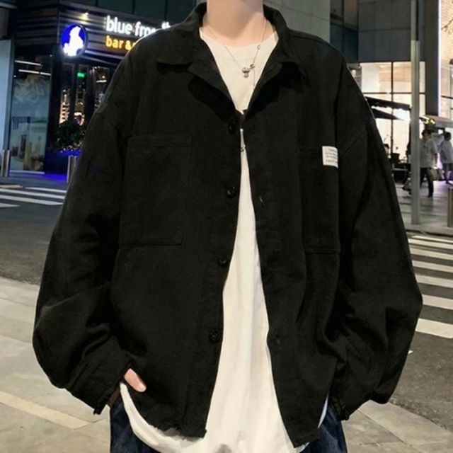 오버핏 신상 남자 정장남방 남녀공용 드레스 솔리드