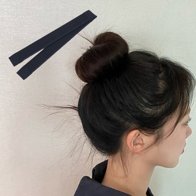 당고머리 똥머리 스틱 밴드 블랙 똥머리밴드