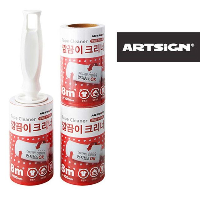 보풀제거 깔끄미 테이프클리너 본품1 리필2세트