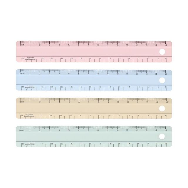 밀키컬러 자 15cm 20개입