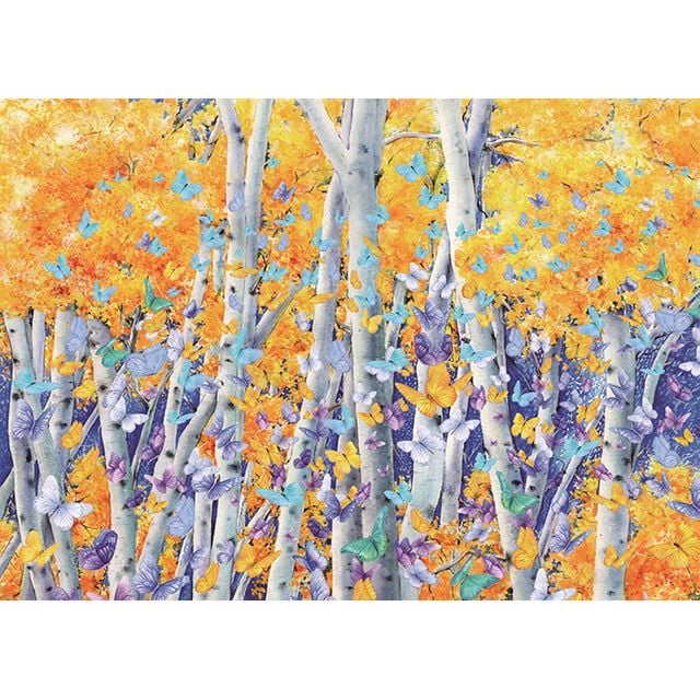 1000피스 직소퍼즐 - 나비의 숲 (목재)