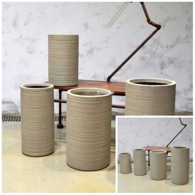 원통형 인테리어화분 30x60cm 인테리어화분바구니 실내가드닝 식물인테리어 인테리어조화화분