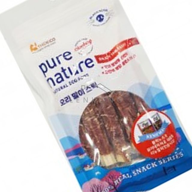 강아지간식 애견치석제거껌 강아지껌 오리말이스틱 5p