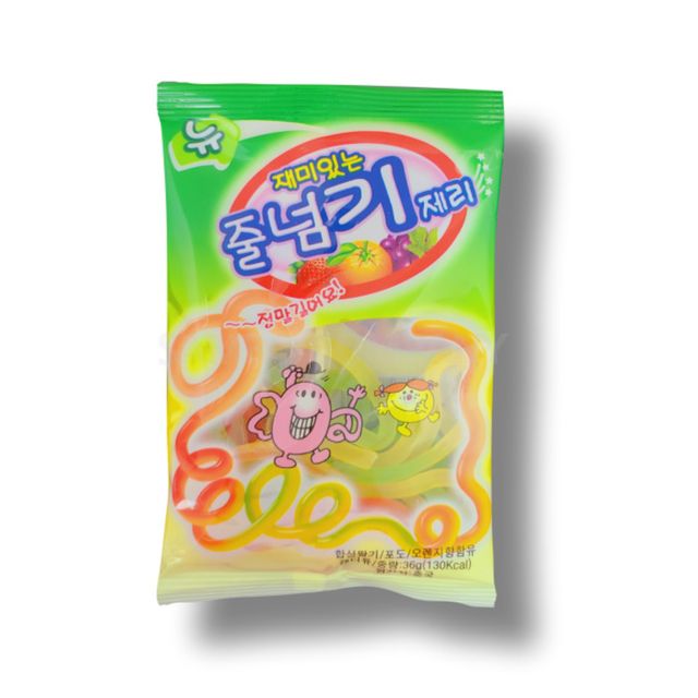 재미있는젤리 줄넘기젤리 과알맛젤리 긴젤리 1개