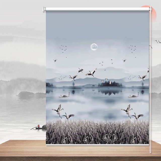 그림 블라인드 커튼(190cmx200cm) (C)