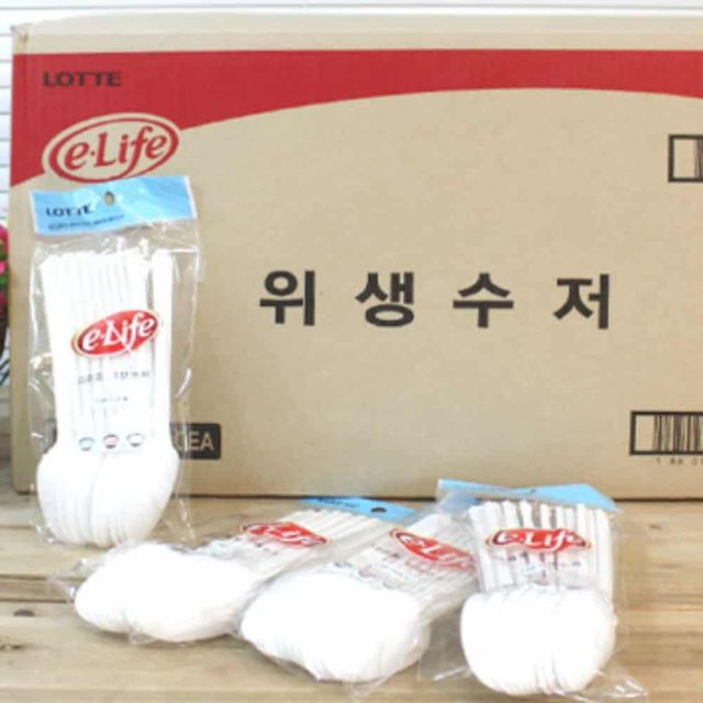 일휘용 수저 100개입 다용도수저 1회용숟가락