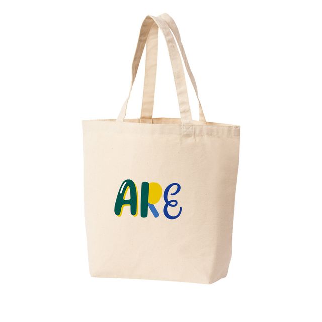 에코백 알파벳 ARE 영어단어 디자인 ALPHABET YOU