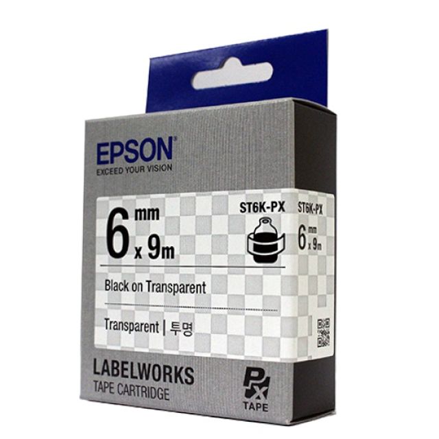 EPSON 라벨프린터리본 ST6K 투명 흑문자 호환 소모품