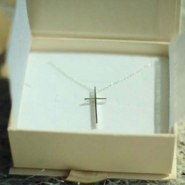 실버 십자가목걸이 은목걸이 커플목걸이