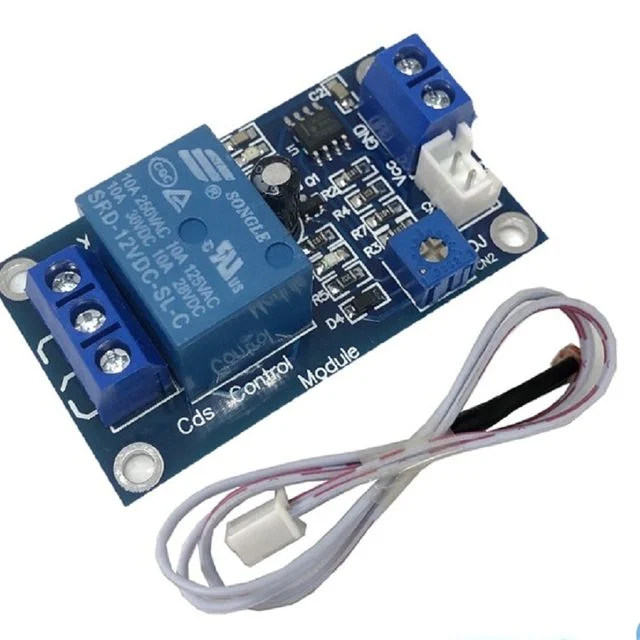 12V 야간조명자동온오프 릴레이모듈 CDS조도센서 10A (HAM3718)