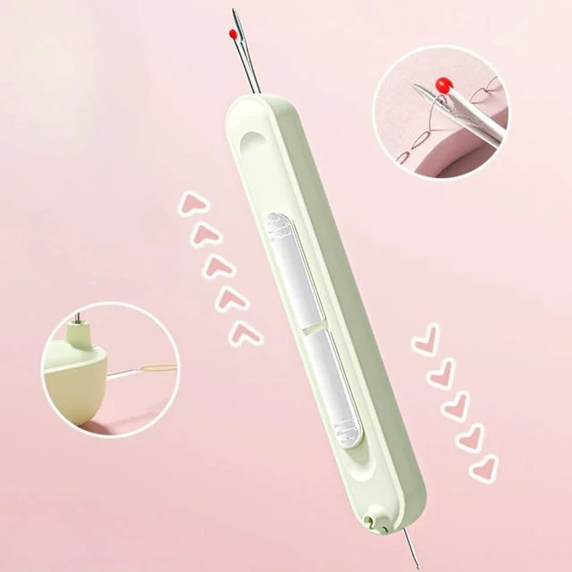 휴대용 실밥 제거기 바늘가이드 2IN1 바늘 실끼우기
