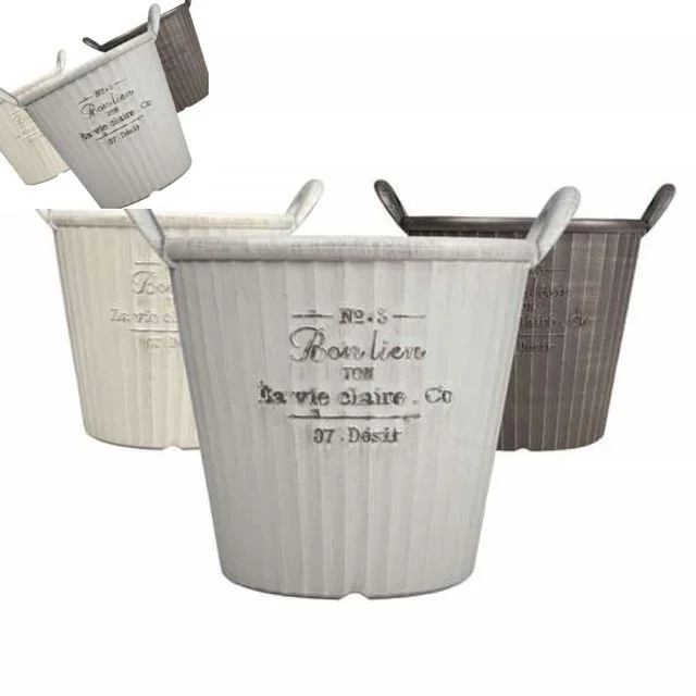 바스킷 원통 화분 대 38x34cm 꽃화분 거실화분 인테리어화분 나무화분