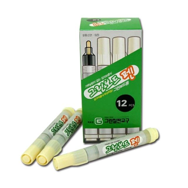 그린보드 펜 5mm 충진펜(1개/색상선택)-물백묵칠판
