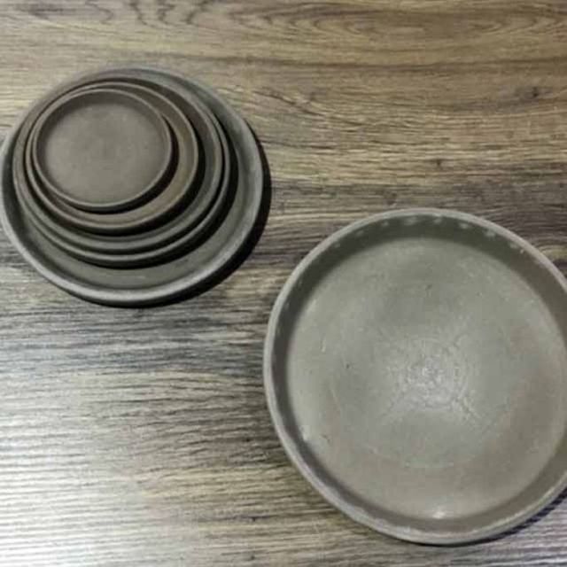 빈티지 그레이 토분화분받침 R10(내경95mm 외경108mm)