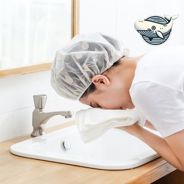 여성용 방수 헤어캡 샤워 헤어밴드 실리콘 보호