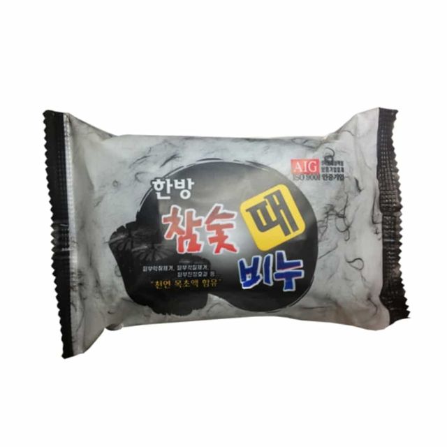 참숯 때비누 200g 샤워비누 세안비누 스크럽비누