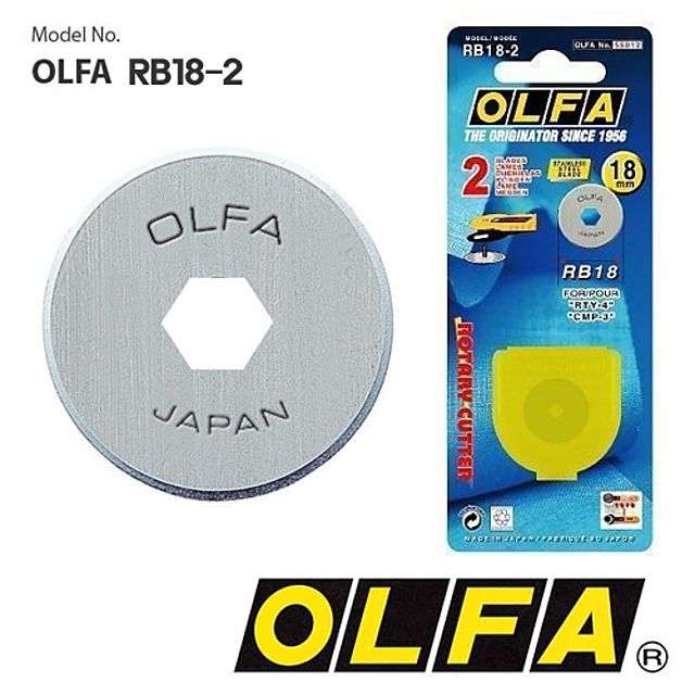 올파 OLFA 18mm 다용도 커터날 원형칼날 교체용