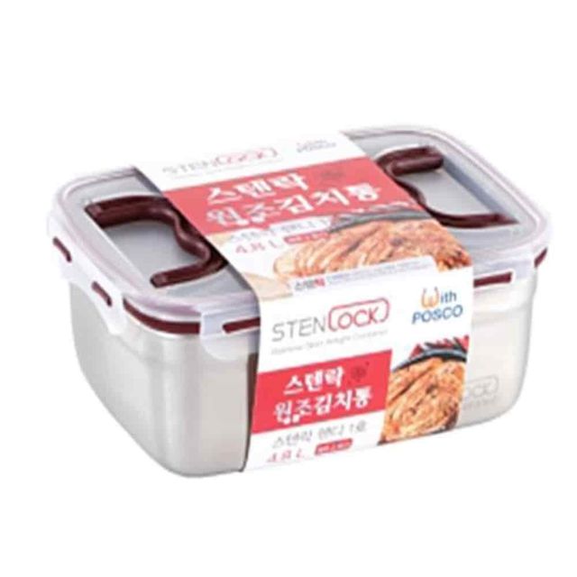 김치통 4.8L 스테인리스반찬통 스텐반찬통 스텐밀폐용기 스텐레스김치통