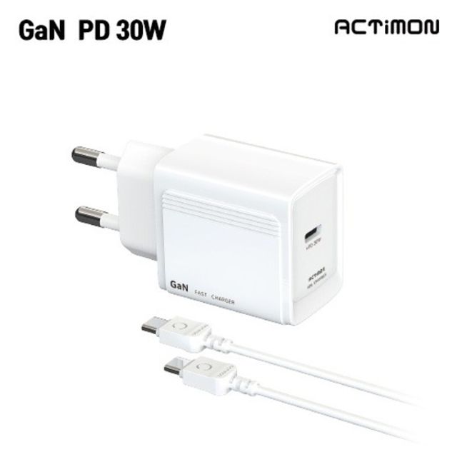 엑티몬 가정용 GAN PD30W 1구 C to C 케이블