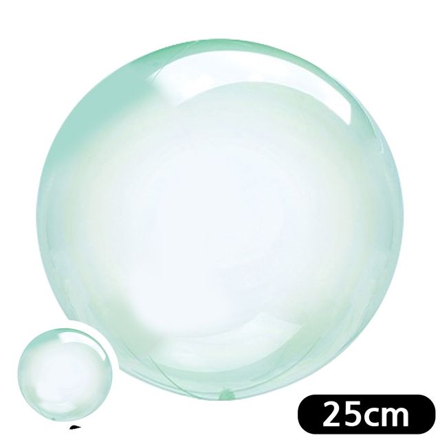 이벤트풍선 PVC풍선 버블풍선 원형 풍선 크리스탈 25cm 그린 10개