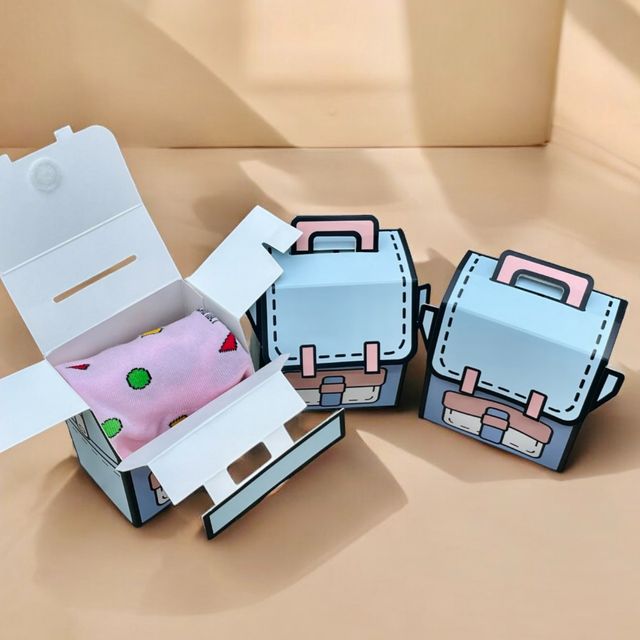 종이상자 구디백 포장지 블루 5P