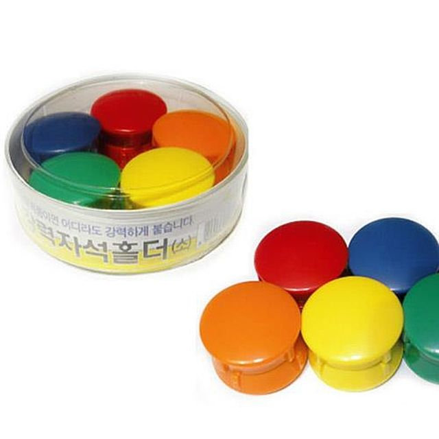 칼라자석 10개, 포비월드 소형 자석 2cm 사무용